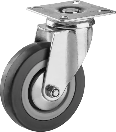 Колеса поворотные из литой резины с полипропиленовым диском серия МАСТЕР купить в Ижевске