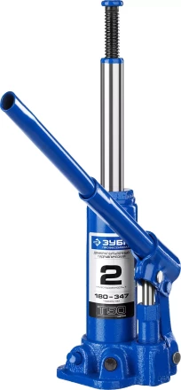 Домкрат гидравлический бутылочный T50, 2т, 180-347мм, ЗУБР Профессионал 43060-2 43060-2_z01 купить в Ижевске
