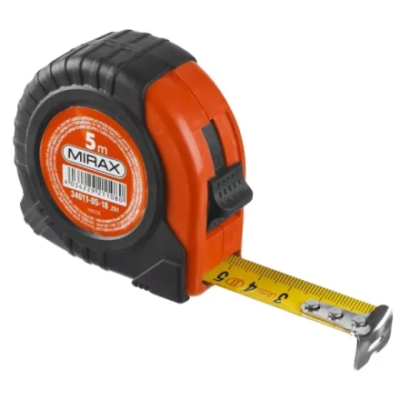 Рулетка MIRAX, обрезиненный пластиковый корпус, 5м/18мм 34011-05-18_z01 купить в Ижевске