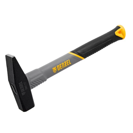 Молоток слесарный, 500 г Denzel 10485, кованый, фибергласовая рукоятка c TPR покрытием купить в Ижевске