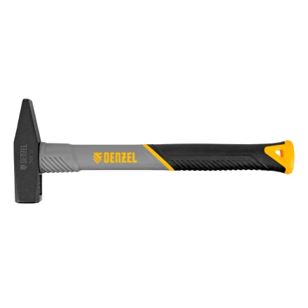 Молоток слесарный, 500 г Denzel 10485, кованый, фибергласовая рукоятка c TPR покрытием купить в Ижевске