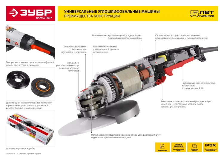 Машина углошлифовальная УШМ-230-2100 ПМ3 серия МАСТЕР купить в Ижевске