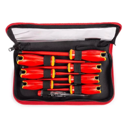 Набор диэлектрических отверток КВТ SLIM VDE НИО-2208 сталь S2, профиль SL, PH, 8 шт. (88934) купить в Ижевске