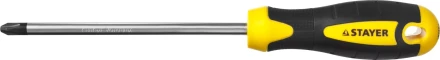 Отвертка STAYER &quot;MASTER&quot; &quot;ТECHNO&quot;, двухкомпонентная рукоятка, магнитный наконечник, Cr-V, PH3x150мм 2508-3-15_z02 купить в Ижевске