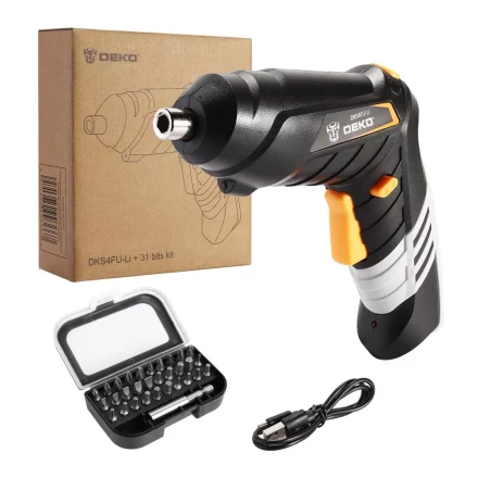 Отвертка аккумуляторная DEKO DKS4FU-Li + набор инструментов 31 предмет, 063-4151 купить в Ижевске