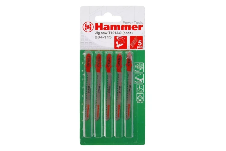 Пилки для лобзика HAMMER JG WD T101AO (5шт.) купить в Ижевске