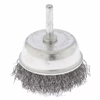 Щетка для дрели 65 мм &quot;чашка&quot; со шпилькой витая проволока  СИБРТЕХ 744777 купить в Ижевске