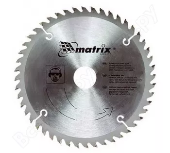 Пильный диск по дереву 160 х 20мм 48 зуба + кольцо 16/20  MATRIX  Professional 73212 купить в Ижевске