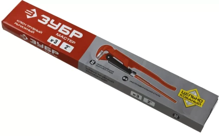 Ключ трубный ЗУБР &quot;МАСТЕР&quot; рычажный, прямые губки, цельнокованный, № 3, 2&quot; 27314-3 купить в Ижевске