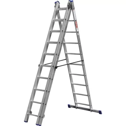 Лестница ЗУБР универсальная, трехсекционная со стабилизатором, 10 ступеней 38831-10 купить в Ижевске