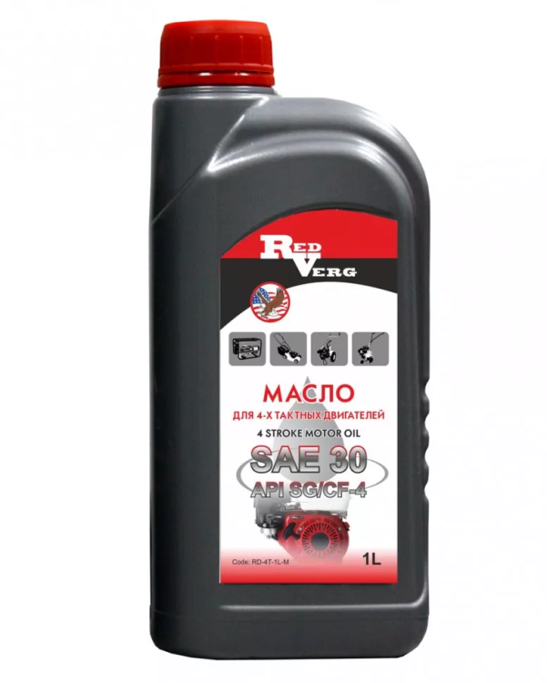 Масло RedVerg 4-такт SAE 30 (1л) минеральное купить в Ижевске