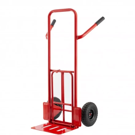 Тележка ручная двухколесная TTP2-01 грузоподъемность 190 кг пневматические колеса d 260 мм платформа 580 х 290 мм Сибртех 68944 купить в Ижевске