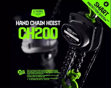 Таль ручная цепная HITCH CH200-G, 1 т, 3 м. Гальваническая цепь купить в Ижевске