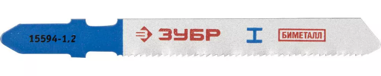 Полотна ЗУБР "ЭКСПЕРТ", T118AF, для эл/лобзика, Би-металл, по металлу, EU-хвостовик, шаг 1,2мм, 50мм, 2шт 15594-1.2_z01 купить в Ижевске