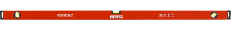 Уровень ЗУБР коробчатый, крашеный, 2 ампулы, фрезерованная базовая поверхность, 120 см 34584-120 купить в Ижевске