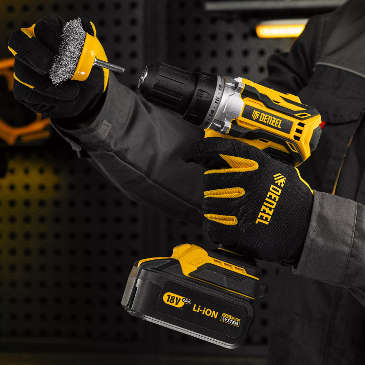 Щетка для дрели, 65 мм, Чашка, со шпилькой , нержавеющая витая проволока Denzel 744613 купить в Ижевске