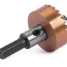 HSS-TiN коронка MESSER 30мм с центр. сверлом и толкающей пружиной для  лист. материала  до 2 мм ц/х купить в Ижевске