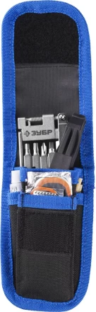 Набор ЗУБР &quot;ЭКСПЕРТ для обслуживания велосипеда: складной мультитул 11-в-1,комплект для ремонта шин,16-в-1,в чехле 27428-H16 купить в Ижевске