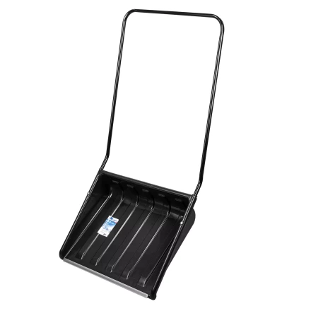 Движок для уборки снега пластиковый, 700х550х1470 мм, стальная рукоятка, Сибртех 61643 купить в Ижевске