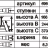 Стремянка стальная "Энкор" 8 ступеней 69665 купить в Ижевске