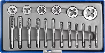 Набор ЗУБР &quot;МАСТЕР&quot; с металлорежущим инструментом, в пластиковом боксе 18 предметов 28120-H18 купить в Ижевске