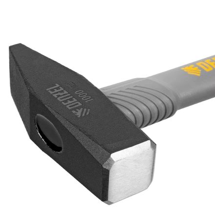 Молоток слесарный, 1000 г Denzel, кованый, фибергласовая рукоятка c TPR покрытием 10490 купить в Ижевске