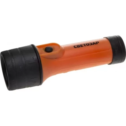 Фонарь СВЕТОЗАР ручной с ABS-корпусом и кольцом, криптоновая лампа, 2xD SV-56385 купить в Ижевске