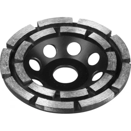 Чашка ЗУБР алмазная сегментная двухрядная, высота 22,2мм, 125мм 33372-125 купить в Ижевске