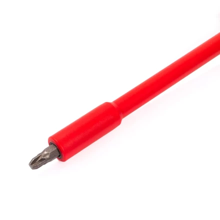 Диэлектрическая отвертка КВТ VDE НИО-2210 со сменными битами S2, профиль SL, PH, PZ, 10 шт. (88928) купить в Ижевске