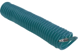 Шланг спиральный воздушный 8х12 мм 18 бар с быстросъемными соединениями 10 м STELS 57015