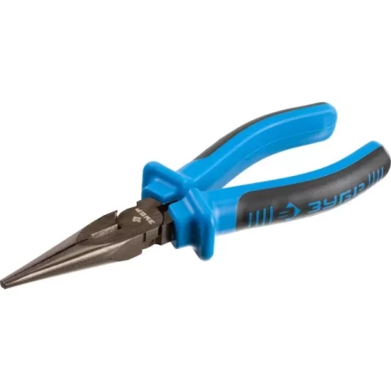 Тонкогубцы ЗУБР эксцентриковое расположение шарнира, особостойкое спец. покрытие Н12Х1 (никель/хром), двухкомпонентные рукоятки, 160мм 2201-3-16_z01 купить в Ижевске