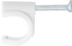 Скобы электроустановочные 8 мм круглый профиль 50 шт СИБРТЕХ 47518