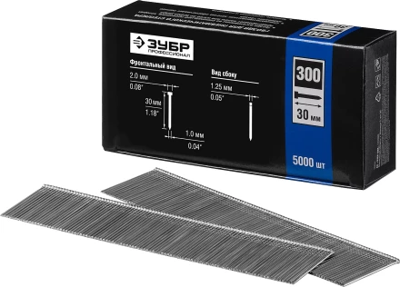 Гвозди тип 300, 30 мм, особотвердые, ЗУБР &quot;ПРОФЕССИОНАЛ&quot; 31830-30, 5000 шт 31830-30 купить в Ижевске