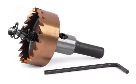 HSS-TiN коронка MESSER 35мм с центр. сверлом и толкающей пружиной для  лист. материала  до 2 мм ц/х купить в Ижевске