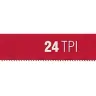 Полотно ЗУБР "МАСТЕР" по металлу 24 TPI  (шаг 1.0мм), Универсальное, 10шт 15853-24-10 купить в Ижевске