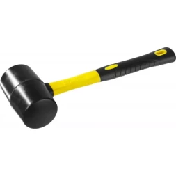 Киянка STAYER "PROFESSIONAL" резиновая ЧЕРНАЯ, с фиберглассовой ручкой 2054-75