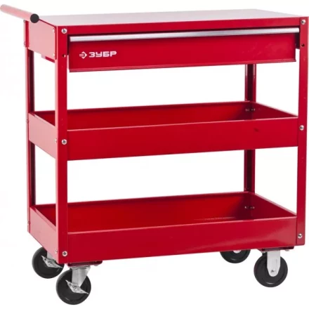 Тележка инструментальная ЗУБР &quot;МАСТЕР&quot;, 1 ящик + 2 полки, 737х383х785мм 38912 купить в Ижевске