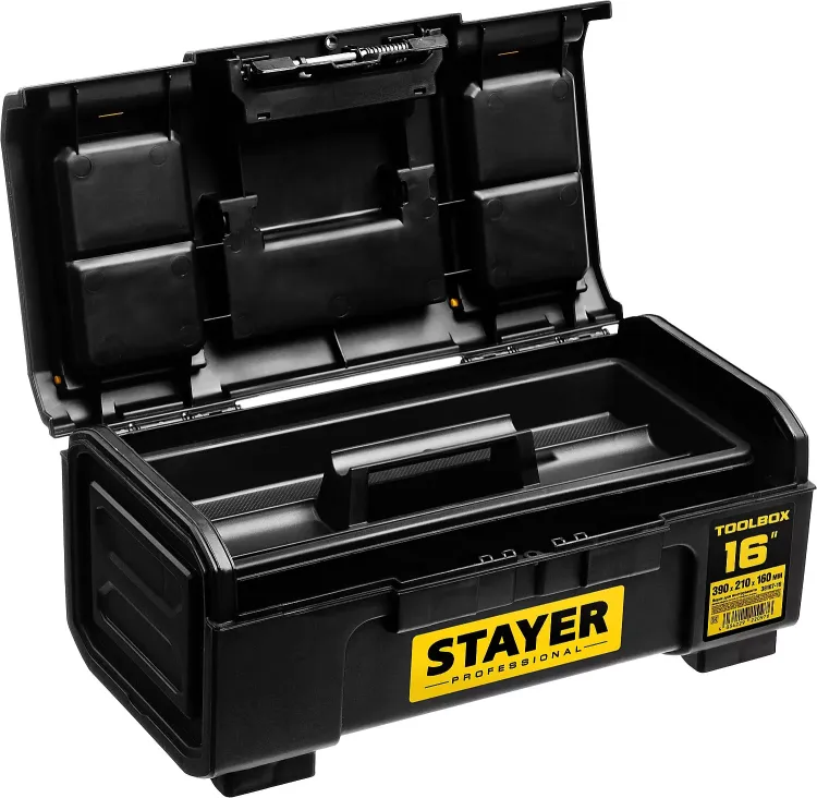 Ящик для инструмента "TOOLBOX-16" пластиковый, STAYER Professional 38167-16 купить в Ижевске