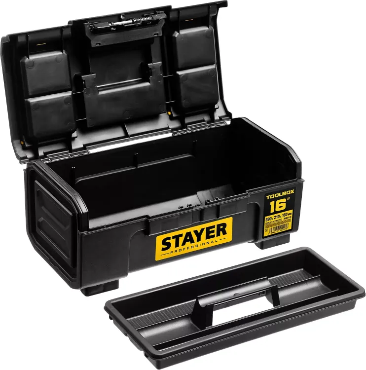 Ящик для инструмента "TOOLBOX-16" пластиковый, STAYER Professional 38167-16 купить в Ижевске