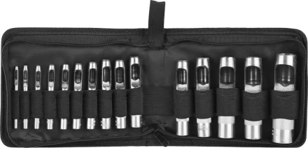 Набор ЗУБР &quot;МАСТЕР&quot;: Пробойники для кожи, 3-25мм, 15шт 22949-H15 купить в Ижевске