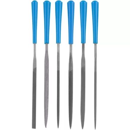 Набор ЗУБР &quot;ЭКСПЕРТ&quot;: Надфили, пластмассовая ручка, насечка 2 = Бархатная, с чехлом, 100мм, 6шт 16022-2-H6 купить в Ижевске