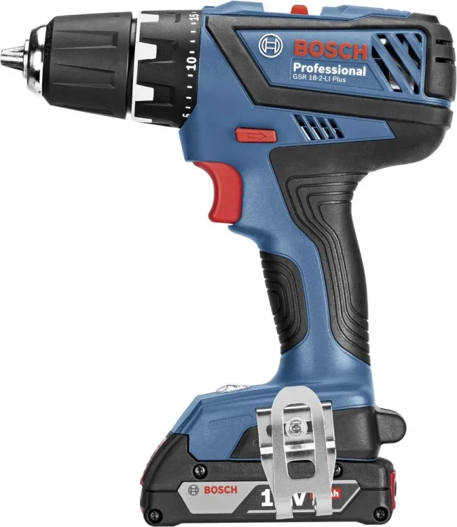 Дрель-шуруповерт аккумуляторная BOSCH GSR 18-2-LI Plus + Набор бит 2609160168 (0.601.9E6.101) купить в Ижевске
