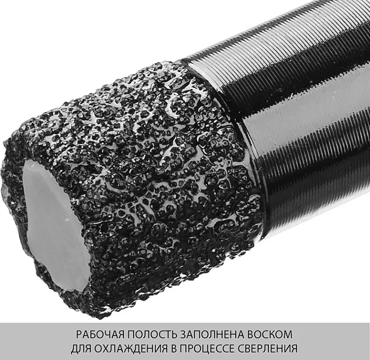 Коронка алмазная универсальная, технология ВВС, d=8 мм, посадка М14, ЗУБР Профессионал 29865-08-М14 29865-08-M14 купить в Ижевске