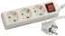 Удлинитель СВЕТОЗАР электрический с заземлением, выключателем, евро, с защитными шторками, 3 гнезда, 2м SV-55035-2 купить в Ижевске
