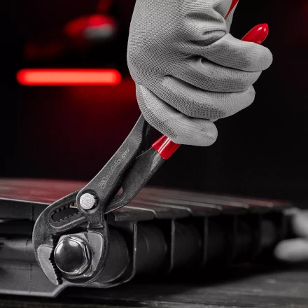 Клещи переставные 300 мм Matrix 17927, кнопочный механизм, хром-ванадий, обливные рукоятки купить в Ижевске