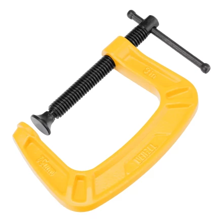 Струбцина G-образная Denzel, усиленная, 75 мм, 20642 купить в Ижевске