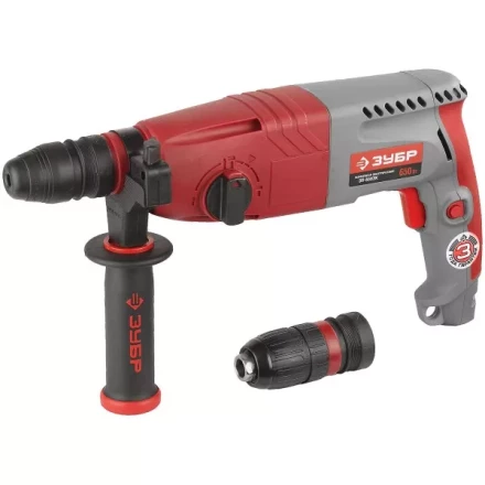Перфоратор ЗУБР, SDS-plus, БЗП , 650 Вт, кейс ЗП-650ЭК купить в Ижевске
