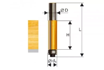 Фреза кромочная прямая ф12,7х13мм хв. 8мм Энкор 46162 46162 купить в Ижевске
