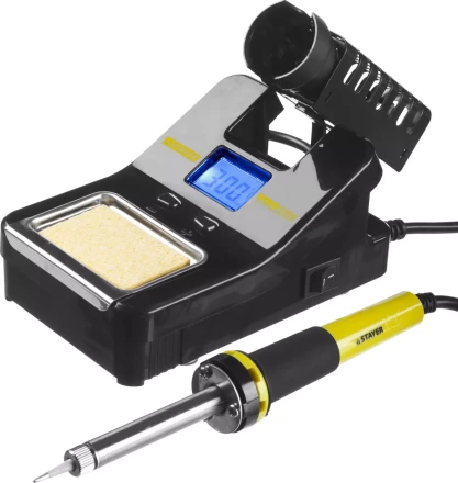 Паяльная станция STAYER &quot;PROFI&quot; цифровая с ЖК дисплеем, диапазон 160-520°C, шаг 10°C, 48Вт 55370 купить в Ижевске