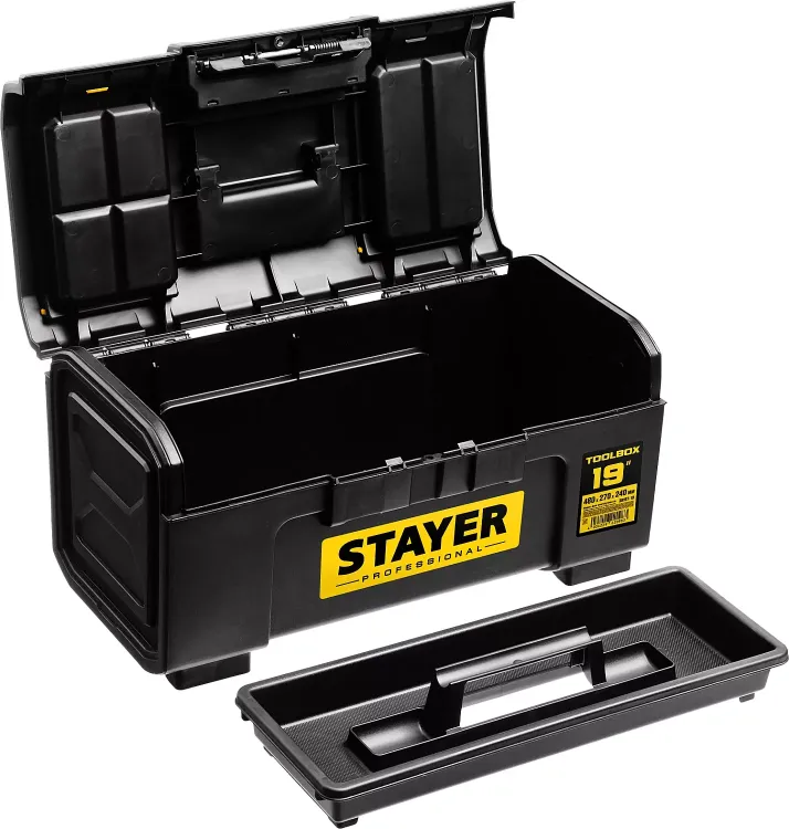 Ящик для инструмента "TOOLBOX-19" пластиковый, STAYER Professional 38167-19 купить в Ижевске